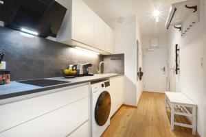 Kuchyň nebo kuchyňský kout v ubytování Apartment Simonhöhe