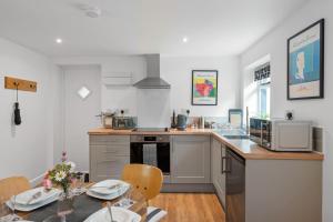 Η κουζίνα ή μικρή κουζίνα στο Barn studio in Long Melford