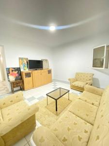 TV a/nebo společenská místnost v ubytování Magnifique appartement - terrasse vue mer