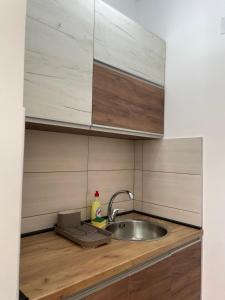 Kuchyň nebo kuchyňský kout v ubytování Apartmani Vrla NEW