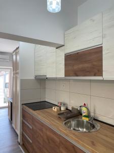 Kuchyň nebo kuchyňský kout v ubytování Apartmani Vrla NEW