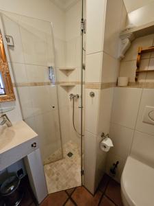 Ein Badezimmer in der Unterkunft Backsteinparadies