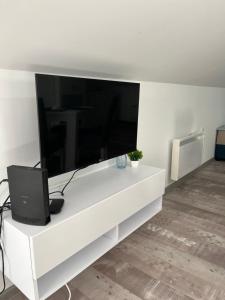 TV a/nebo společenská místnost v ubytování Apartman 24