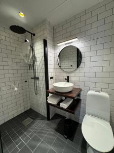 Koupelna v ubytování Hotell Sillen