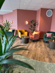 Posezení v ubytování Hotell Sillen