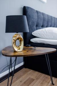 Posezení v ubytování UNiQE I 115qm I 3 Schlafzimmer I Nähe Messe