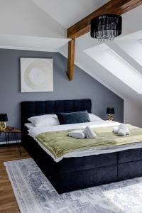 Postel nebo postele na pokoji v ubytování UNiQE I 115qm I 3 Schlafzimmer I Nähe Messe