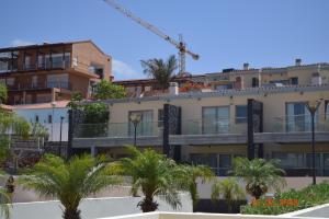 Bygningen som feriehuset ligger i