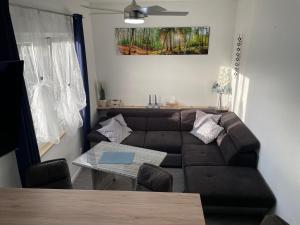 Posezení v ubytování Apartmenthaus am Seeblick