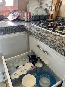 Kuchyň nebo kuchyňský kout v ubytování Appartement MIRAMAR + 20 fotografií