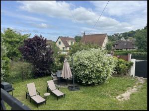 Zahrada ubytování Villa grand jardin Deauville Centre 800 m plage