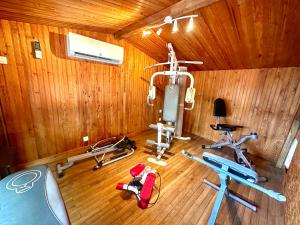 Fitness centrum a/nebo fitness zařízení v ubytování Lacosse