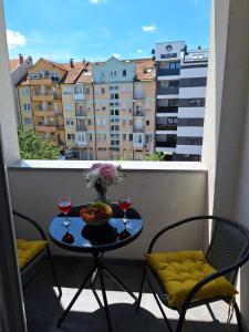 Balkón nebo terasa v ubytování Apartman M&M