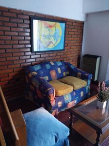 Duplex en San Bernardo a dos cuadras de la playa的休息区