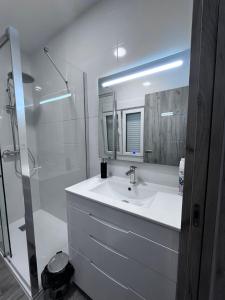 Koupelna v ubytování Habitación turística en Irún
