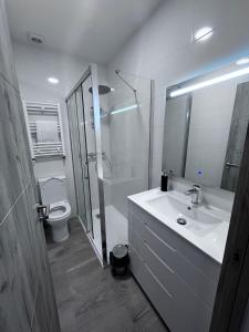 Koupelna v ubytování Habitación turística en Irún