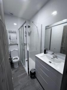 Koupelna v ubytování Habitación turística en Irún