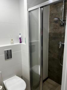 Kúpeľňa v ubytovaní Apartament na Wydmach