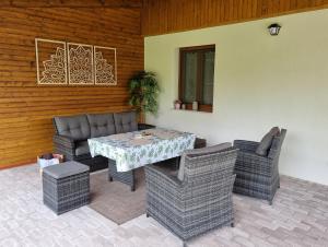 Posezení v ubytování Villa V53 Siófok