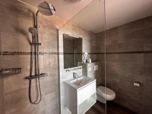 Koupelna v ubytování Hôtel A RENA D'ORU