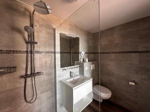Koupelna v ubytování Hôtel A RENA D'ORU