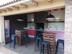 Η κουζίνα ή μικρή κουζίνα στο Villa Escandinavia