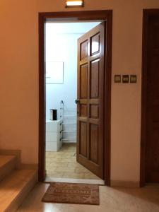 Kuchyň nebo kuchyňský kout v ubytování Σταματάκης