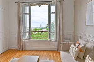 Istumisnurk majutusasutuses Appartement Vue panoramique sur la capitale
