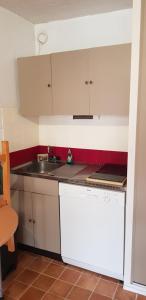 Η κουζίνα ή μικρή κουζίνα στο Studio Aussois chaleureux