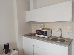 Η κουζίνα ή μικρή κουζίνα στο Coastal Breeze Apartment