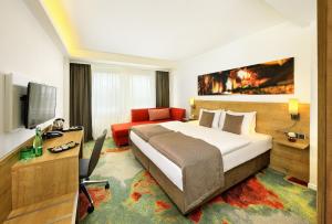 TV a/nebo společenská místnost v ubytování Hotel Duo + 27 fotografií