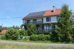 a house with solar panels on the roof at Morgi na Łebkach in Łebki
