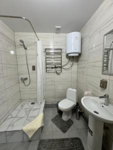 Koupelna v ubytování Hotel TETRIS Voznesensk + 16 fotografií