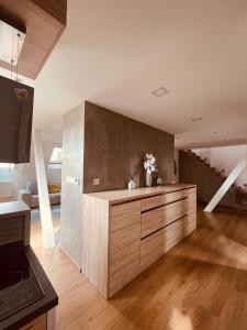 Kuchyň nebo kuchyňský kout v ubytování Apartmán VALORI - 100m2