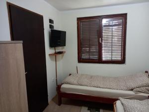 TV a/nebo společenská místnost v ubytování Apartman medju borovima 2