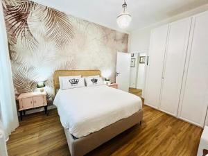 Katil atau katil-katil dalam bilik di SPAZIO apARTment di stile Roma METRO C MIRTI