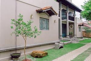 a house with a tree in front of it at Still Waters Artistry in Negombo