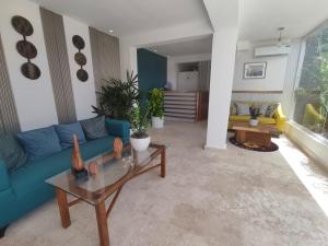 Predel za sedenje v nastanitvi Samaná Suites Hotel by Habita