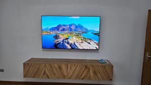 TV a/nebo společenská místnost v ubytování Appartamenti Croz del Re