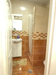 Kopalnica v nastanitvi Apartmani Andrijana