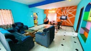 Posezení v ubytování Bamboo Holiday Resort & Homestay Yercaud