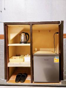 Η κουζίνα ή μικρή κουζίνα στο 109 Homely Apartment Free Wi-Fi Near BTS