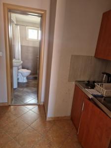 Koupelna v ubytování Guest House Damjana