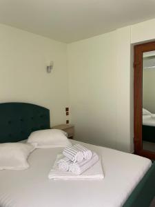 Postel nebo postele na pokoji v ubytování Vila Anir