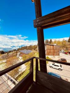 a view from the balcony of a house at Le Tétras Lyre Les Balcons de Recoin in Chamrousse