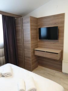 TV a/nebo společenská místnost v ubytování Milmari P87 Apartman