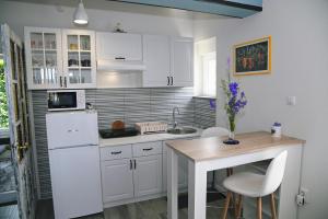 Kuchyň nebo kuchyňský kout v ubytování Apartments Biondi