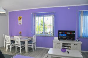 TV a/nebo společenská místnost v ubytování Apartments Biondi