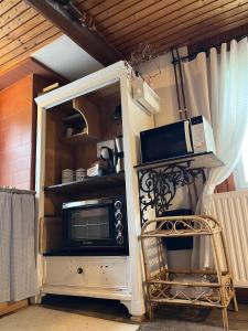 Kuchyň nebo kuchyňský kout v ubytování Ferienhaus Pliescherhof
