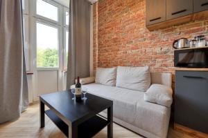 Kuchyň nebo kuchyňský kout v ubytování Industrial Apartment